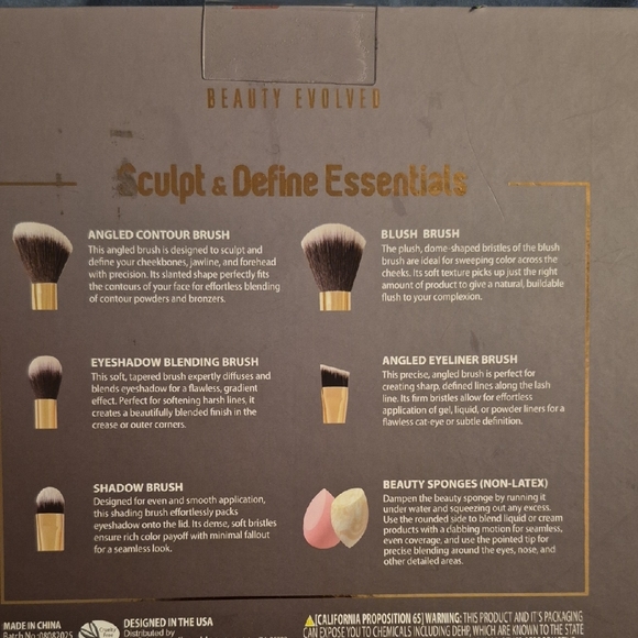 Beauty Evolved Makeup Brush and Sponge Set - Picture 4 of 4